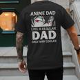 Anime Dad Like A Regular Dad Only Cooler Fathers Day Otaku Men's Back Print T-Shirt