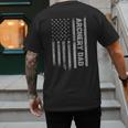 Archery Dad America US Flag Patriot Vintage Archer Men's Back Print T-Shirt