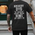 Archery Dad Dad Of An Archer Father Men's Back Print T-Shirt
