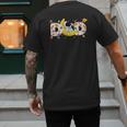 Astronaut Dad Space Birthday Planets Party Matching Family Men's Back Print T-Shirt