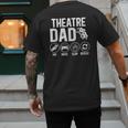 Theatre Dad Pay Drive Theatre Actress Dad Theater Father Men's Back Print T-Shirt