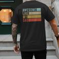 Awesome Like My Dad Men's Back Print T-Shirt