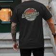 Awesome Like My Daughters Vintage Dad Quote Father Day Men's Back Print T-Shirt