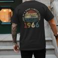 Awesome Since January 1966 60 Year Old 60th Birthday Men Dad Men's Back Print T-Shirt Awesome Since January 1966 60 Year Old 60th Birthday Men Dad Men's Back Print T-Shirt
