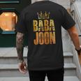 Baba Joon Persian Dad Iran Quote Iranian Fathers Day Men's Back Print T-Shirt