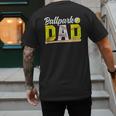 Ballpark Dad Baseball Softball Dad Of Ballers Men's Back Print T-Shirt