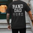 Band Dad Pay Drive Clap Repeat Marching Band Dad Men's Back Print T-Shirt