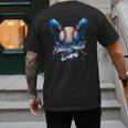 Baseball Drip Dad Father Day Birthday Group Matching Family Men's Back Print T-Shirt