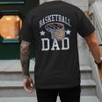 Basketball Dad Coach Sports Fan Men's Back Print T-Shirt