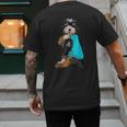 Bernedoodle I Love Dad Tattoo Apparel Dog Dad Dads Men's Back Print T-Shirt