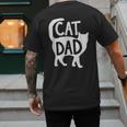 Best Cat Dad Fathers Day Men Kitty Daddy Papa Christmas Meow Men's Back Print T-Shirt Best Cat Dad Fathers Day Men Kitty Daddy Papa Christmas Meow Men's Back Print T-Shirt