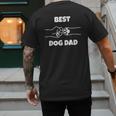 Best Dog Dad Fathers Day Best Dad Fist Bump Dog's Paw Men's Back Print T-Shirt
