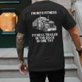 Best Truck Driver Art For Men Dad Women Trucking CDL Trucker Men's Back Print T-Shirt