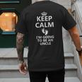 Best Uncle Art For Men Dad Pregnancy Reveal New Uncle To Be Men's Back Print T-Shirt