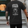 Biker Dad Like a Normal Dad Only Cooler Motorcyclist Men's Back Print T-Shirt