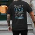 Blessed To Be Called Dad Grandpa And a Great Grandpa Men's Back Print T-Shirt