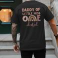 Boho Daddy Of Miss Onederful 1st Birthday Girl Cute Small Men's Back Print T-Shirt