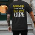 Bonus Dad Of The Bee Day Girl Birthday Party Family Men's Back Print T-Shirt