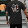 Border Collie Dog Owner For Men Border Collie Dad Men's Back Print T-Shirt