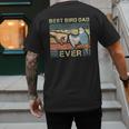 Budgie Dad Bird Lover Father Animal Enthusiast Bird Guy Men's Back Print T-Shirt