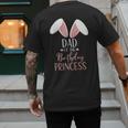 Bunny Dad Of The Birthday Princess Matching Family Men's Back Print T-Shirt