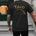 Burrito Taco Taquito Dad Mom Child Baby Matching Family Men's Back Print T-Shirt