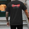 Buttwiper New Dad Beer Inspired Diaper Shower Men's Back Print T-Shirt