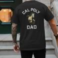 Cal Poly Mustangs Arched Dad Men's Back Print T-Shirt Cal Poly Mustangs Arched Dad Men's Back Print T-Shirt