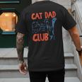 Cat Dad Club Life Is Better With Cats Cat Dad Retro Men's Back Print T-Shirt