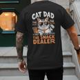 Cat Dad The Man The Myth The Snack Dealer Men's Back Print T-Shirt