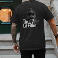 The Catfather Fathersday Best Birthday Cat Dad Men's Back Print T-Shirt
