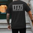 Checkered Dad Dad Father's Day Men's Back Print T-Shirt Checkered Dad Dad Father's Day Men's Back Print T-Shirt