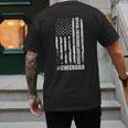 Cheer Dad Bodyguard Family Father Cheerleader Squad Men's Back Print T-Shirt
