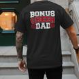 Cheer Stepdad Bonus Cheer Dad Red Men's Back Print T-Shirt Cheer Stepdad Bonus Cheer Dad Red Men's Back Print T-Shirt