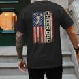 Cheerleader Dad Cheer Dad American US Flag Father Team Men's Back Print T-Shirt Cheerleader Dad Cheer Dad American US Flag Father Team Men's Back Print T-Shirt