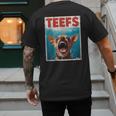 Chihuahua Teefs Top Teeth Chi Jowls Paws Dog Mom Dad Men's Back Print T-Shirt Chihuahua Teefs Top Teeth Chi Jowls Paws Dog Mom Dad Men's Back Print T-Shirt