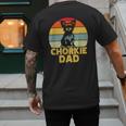 Chorkie Dad Retro Sunset Chihuahua Yorkie Mix Lover Men's Back Print T-Shirt