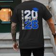 Class Of 2026 Dad Proud Dad Of A 2026 Senior Graduate Men's Back Print T-Shirt