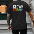 Clown Security Halloween Dad Mom Costume Men's Back Print T-Shirt Clown Security Halloween Dad Mom Costume Men's Back Print T-Shirt