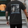 Cool Alpha Wolf Meme Don't Worry Kitten Daddy's Here Men's Back Print T-Shirt