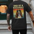 Cool Basset Hound For Men Dad Dog Basset Hound Lovers Men's Back Print T-Shirt