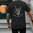 Cool Dads Club Skeleton Rock Pocket Fathers Day Rocker Hand Men's Back Print T-Shirt Cool Dads Club Skeleton Rock Pocket Fathers Day Rocker Hand Men's Back Print T-Shirt