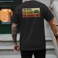 Cool Garbage Man Art For Men Dad Father Garbage Dump Truck Men's Back Print T-Shirt