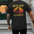 Cool Mountain Biking For Dad Father Biker MTB Bicycle Bike Men's Back Print T-Shirt Cool Mountain Biking For Dad Father Biker MTB Bicycle Bike Men's Back Print T-Shirt