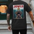 Cute English Mastiff Jowls Burger Bullmastiff Dog Mom Dad Men's Back Print T-Shirt