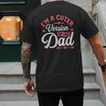 Cuter Version Of Dad Cute Kid Boy Girl Proud New Dad Men's Back Print T-Shirt