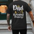 Dad Of The 1st Birthday Princess Girl 1 Years Old B-Day Men's Back Print T-Shirt