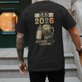 Dad 2026 Loading Baby Shower Going To Be a Dad Gender Reveal Men's Back Print T-Shirt