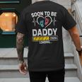 Dad To Be 2026 Loading Dad Est 2026 Promoted To Daddy Men's Back Print T-Shirt