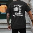 Dad Of 3 Cool Daddy Of Three Fathers Day Dad Of Three Men's Back Print T-Shirt